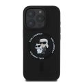 Θήκη Σιλικόνης με Magsafe Karl Lagerfeld Karl and Choupette για iPhone 16 Pro Max - Black