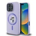 Θήκη Σιλικόνης με Magsafe Karl Lagerfeld Karl and Choupette για iPhone 16 Pro Max - Purple