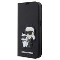Θήκη Βιβλίο Karl Lagerfeld PU Saffiano Karl and Choupette NFT Book Case για iPhone 14 Pro Max - Black