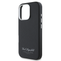 Θήκη Δερματίνης Karl Lagerfeld Grained PU Hotel RSG Case για Apple iPhone 16 Pro - Black