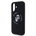 Θήκη Σιλικόνης Karl Lagerfeld Liquid Silicone Karl and Choupette MagSafe Case για iPhone 16 Plus - Black
