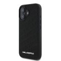 Σκληρή Θήκη Karkl Lagerfeld PU Quilted για iPhone 16 - Black