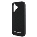 Σκληρή Θήκη Karkl Lagerfeld PU Quilted για iPhone 16 - Black