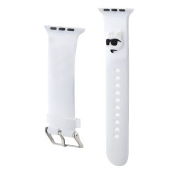Λουράκι Σιλικόνης Karl Lagerfeld (Choupette Head) για Apple Watch 42/44/45/46/49mm - White