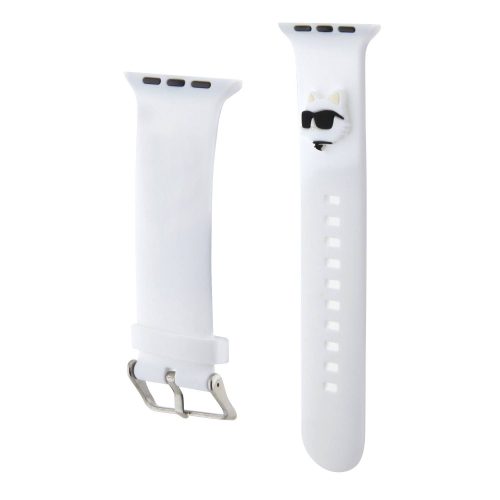 Λουράκι Σιλικόνης Karl Lagerfeld (Choupette Head) για Apple Watch 42/44/45/46/49mm - White
