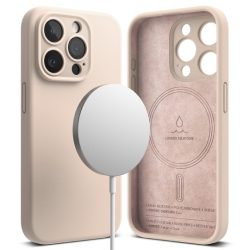 Θήκη Σιλικόνης Ringke Silicone Magsafe για iPhone 15 Pro - Pink Sand