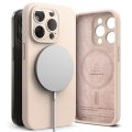 Θήκη Σιλικόνης Ringke Silicone Magsafe για iPhone 15 Pro - Pink Sand