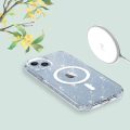Σκληρή Θήκη Tech Protect Flexair Hybrid για iPhone 15 Pro - Glitter Clear 