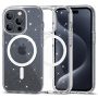 Σκληρή Θήκη Tech Protect Flexair Hybrid για iPhone 15 Pro - Glitter Clear 