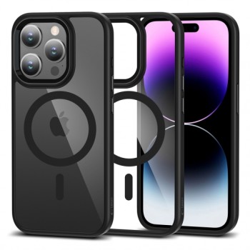 Σκληρή Θήκη Tech Protect Magmat Magsafe για iPhone 15 Pro - Clear Black