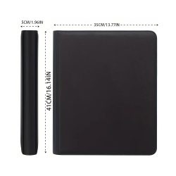 Άλμπουμ Καρτών Toploader Ringless - 9 - Pocket με φερμουάρ Zippered PRO Binder (288 θέσεις) - Black