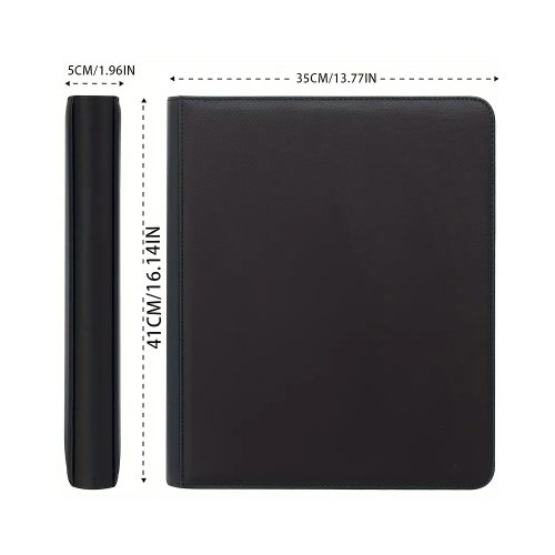 Άλμπουμ Καρτών Toploader Ringless - 9 - Pocket με φερμουάρ Zippered PRO Binder (288 θέσεις) - Black