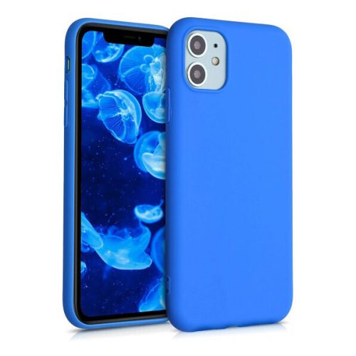 Θήκη Σιλικόνης Back Cover για Apple iPhone 11 - Blue