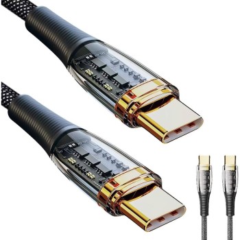 Καλώδιο Φόρτισης OTU Braided Fast Charging από Type-C σε Type-C 100W, 1m - Black