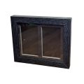 Ξύλινο κάδρο Wooden Display Box για 2 PSA Graded Cards - Συμβατό με TCG Trading Cards, PSA Sports Cards, και Game Cards - 35-360pt  - Black