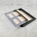 Ξύλινο κάδρο Wooden Display Box για 4 - Grid PSA Graded Cards - Συμβατό με TCG Trading Cards, PSA Sports Cards, και Game Cards - 35-360pt  - Black 