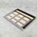Ξύλινο κάδρο Wooden Display Box για 9 - Grid One-Touch Magnetic Card Case - Συμβατό με Magnetic TCG Trading Cards - 35-360pt  - Black 