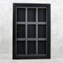 Ξύλινο κάδρο Wooden Display Box για 9 - Grid One-Touch Magnetic Card Case - Συμβατό με Magnetic TCG Trading Cards - 35-360pt  - Black 