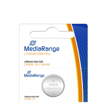 Αλκαλικές Μπαταρίες MediaRange Lithium Coin Cell CR1616 -  1 τμχ