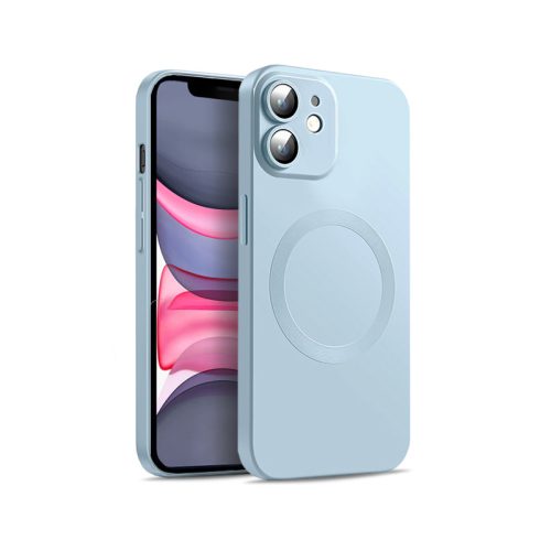 Θήκη Σιλικόνης Orso Camera Lens με Magsafe iPhone 11 - Cyan
