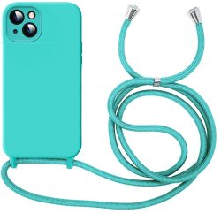 Θήκη Σιλικόνης Orso Cloud με Κορδόνι και MagSafe για iPhone 13  - Tiffany