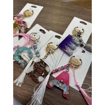 Μπρελόκ με Μονόγραμμα Handmade by Chrisa - Colourful