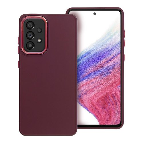 Θήκη Σιλικόνης Frame case για Samsung Galaxy A52 5G / A52 LTE 4G / A52S - Dark Purple