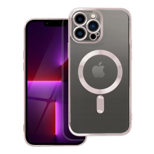 Θήκη Σιλικόνης Orso Magshine με Magsafe για iPhone 13 Pro Max - Rose Gold