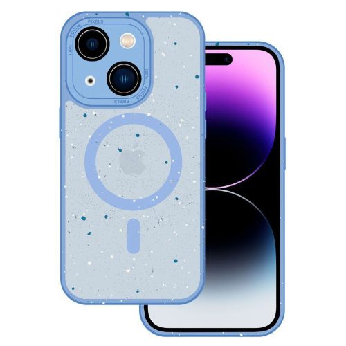 Θήκη Σιλικόνης Tel Protect Splash Frosted με MagSafe για iPhone 15 Plus - Blue