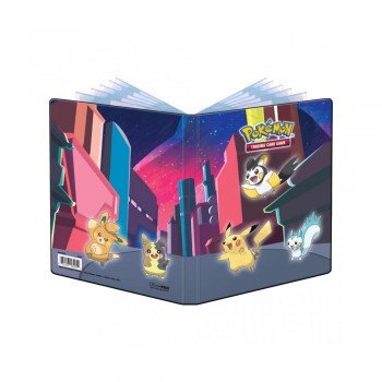 Άλμπουμ Καρτών Ultra Pro - Gallery Series: Shimmering Skyline Portfolio - 4-pocket TCG-Binder (80 Κανονικές & 4 Μεγάλες Θέσεις για κάρτες) - Pokemon: Pikachu, Emolga & Pachirisu