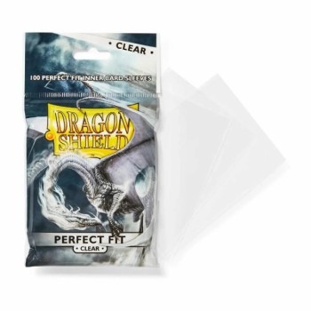 Dragon Shield: Standard Size Perfect Fit Sleeves (100) - Clear
