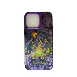 Σκληρή Θήκη Pokemon Charizard Manga με Magsafe για iPhone 14 Pro Max - Purple