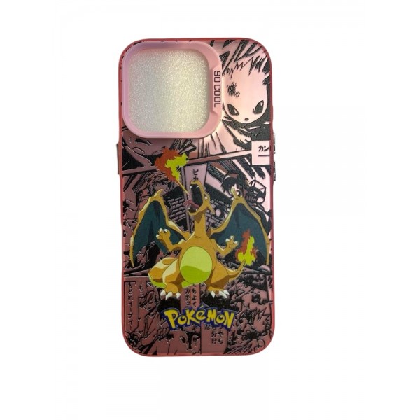 Σκληρή Θήκη Pokemon Charizard Manga με Magsafe για iPhone 16 Pro Max - Pink