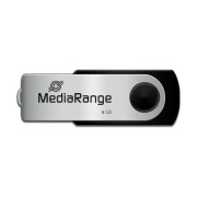 USB Stick MediaRange USB 2.0 Flash Drive 8GB - Black / Silver