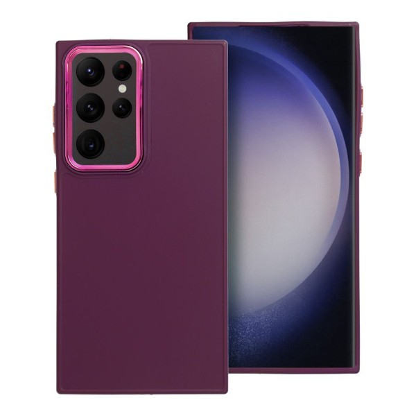 Θήκη Σιλικόνης Forcell FRAME case για Galaxy S23 Ultra  - Purple 