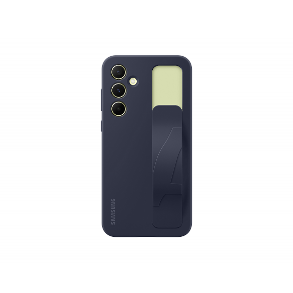 Θήκη Σιλικόνης Samsung Silicone Cover Standing Grip για Samsung Galaxy A55 5G  - Blue/Black