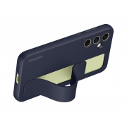 Θήκη Σιλικόνης Samsung Silicone Cover Standing Grip για Samsung Galaxy A55 5G  - Blue/Black