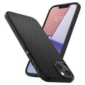 Θήκη Σιλικόνης Spigen Liquid Air για iPhone 13  - Matte Black