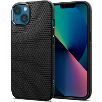 Θήκη Σιλικόνης Spigen Liquid Air για iPhone 13  - Matte Black
