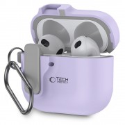 Θήκη Σιλικόνης Tech-Protect Slim Hook για Apple AirPods 4 - Lavander