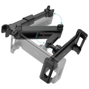 Βάση Tablet για προσκέφαλο αυτοκινήτου Tech-Protect V1 Stretchable με Ρυθμιζόμενα Άγκιστρα  - Black