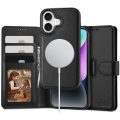 Θήκη Πορτοφόλι Δερματίνης Tech-Protect με Magsafe για iPhone 16 - Black