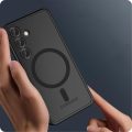 Θήκη Σιλικόνης Tech Protect Magmat με MagSafe για Samsung Galaxy S24 - Matte Black