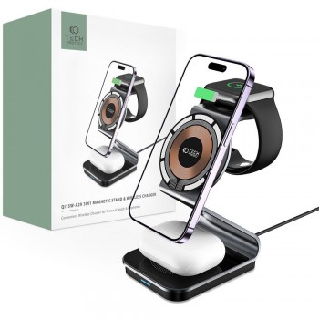Tech Protect QI15W-A29 3IN1 Wireless Charger - Black