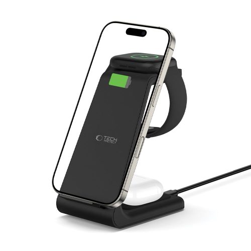 Tech Protect Ασύρματος Φορτιστής A36 με QI15W για Apple - Black