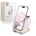 Tech Protect Ασύρματος Φορτιστής QI15W A43 3 σε 1 με MagSafe - Pink