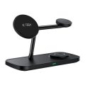 Tech Protect Ασύρματος Φορτιστής QI15W A45 3 σε 1 με MagSafe - Black