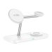 Tech Protect Ασύρματος Φορτιστής για Android & iPhone QI15W A45 3 σε 1 με MagSafe - White