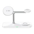 Tech Protect Ασύρματος Φορτιστής για Android & iPhone QI15W A45 3 σε 1 με MagSafe - White