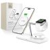 Tech Protect Ασύρματος Φορτιστής για Android & iPhone QI15W A45 3 σε 1 με MagSafe - White